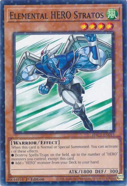 Elemental HERO Stratos (Duel Terminal), Hidden Arsenal: Chapter 1 HAC1-EN015