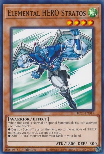 Elemental HERO Stratos, Hidden Arsenal: Chapter 1 HAC1-EN015