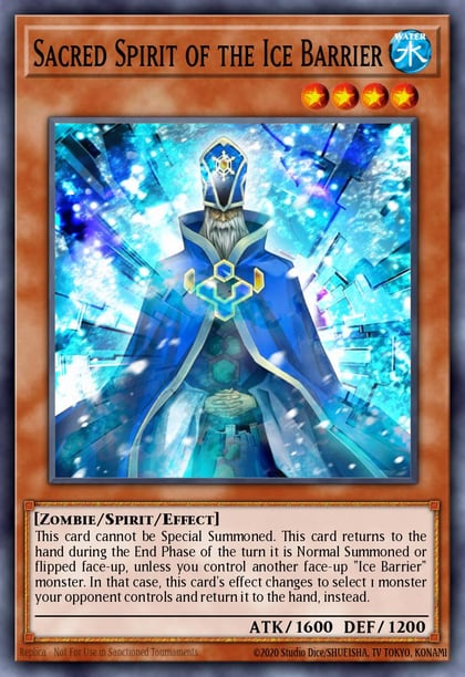 Sacred Spirit of the Ice Barrier (Duel Terminal), Hidden Arsenal: Chapter 1 HAC1-EN045