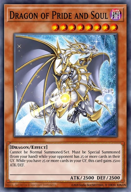 Dragon of Pride and Soul (Quarter Century Secret Rare), The Infinite Forbidden INFO-EN000
