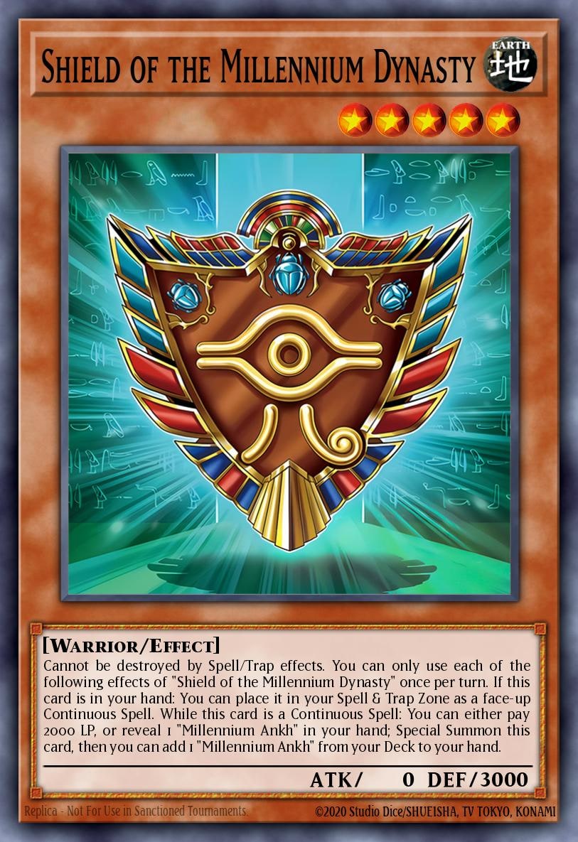 Shield of the Millennium Dynasty (Quarter Century Secret Rare), The Infinite Forbidden INFO-EN003