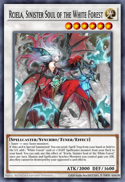 Rciela, Sinister Soul of the White Forest (Quarter Century Secret Rare), The Infinite Forbidden INFO-EN039