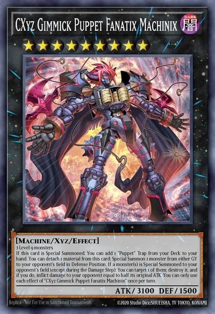 CXyz Gimmick Puppet Fanatix Machinix, The Infinite Forbidden INFO-EN043