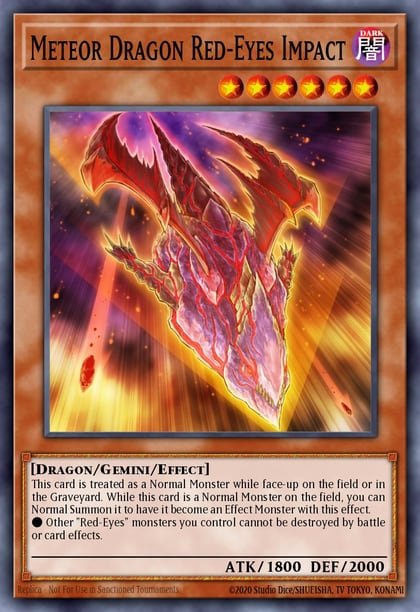 Meteor Dragon Red-Eyes Impact, Invasion: Vengeance INOV-EN028
