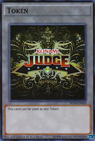 Official Judge Token: TKN4-EN020, Judge Promotional Cards TKN4-EN020