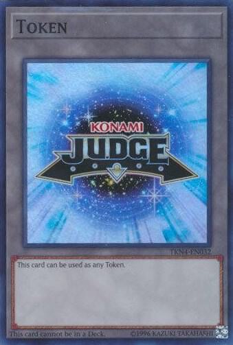 Official Judge Token: TKN4-EN032, Judge Promotional Cards TKN4-EN032