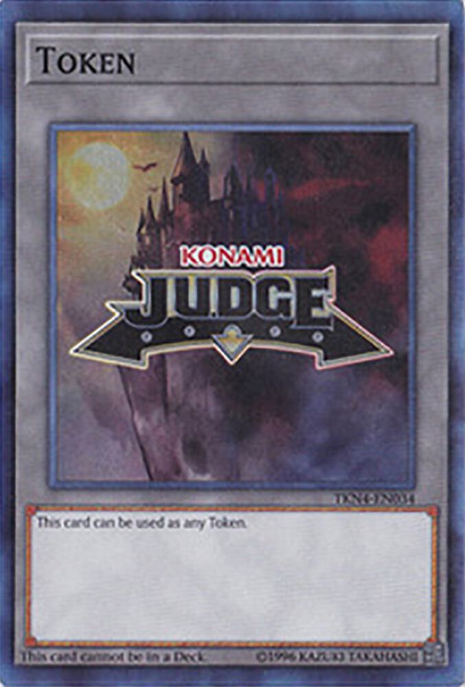 Official Judge Token: TKN4-EN034, Judge Promotional Cards TKN4-EN034