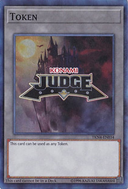 Official Judge Token: TKN4-EN034, Judge Promotional Cards TKN4-EN034