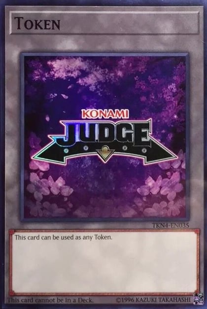 Official Judge Token: TKN4-EN035, Judge Promotional Cards TKN4-EN035
