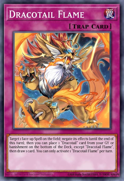 Dracotail Flame (Super Rare), Justice Hunters JUSH-EN011