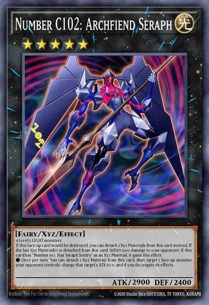 Number C102: Archfiend Seraph, Justice Hunters JUSH-EN056