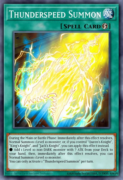 Thunderspeed Summon, King's Court KICO-EN006