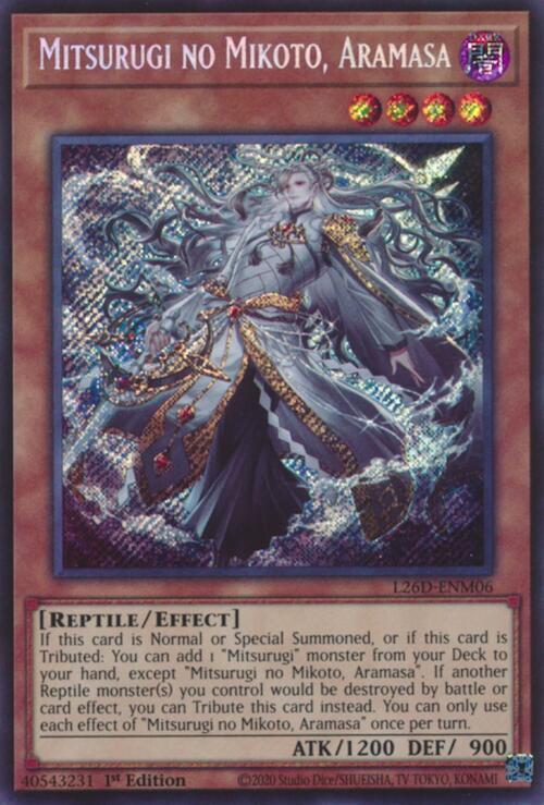 Mitsurugi no Mikoto, Aramasa (Secret Rare), Legendary Modern Decks 2026 L26D-ENM06