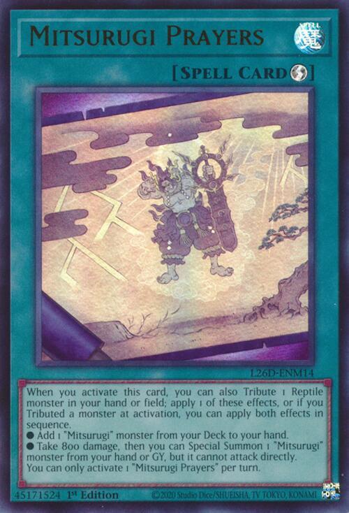 Mitsurugi Prayers (Ultra Rare), Legendary Modern Decks 2026 L26D-ENM14