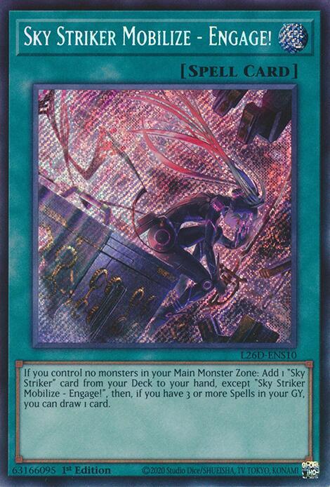Sky Striker Mobilize - Engage! (Alternate Art) (Secret Rare), Legendary Modern Decks 2026 L26D-ENS10