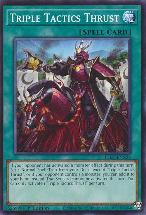Triple Tactics Thrust - L26D-ENX24, Legendary Modern Decks 2026 L26D-ENX24