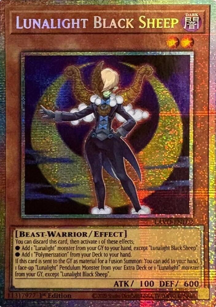 Lunalight Black Sheep (Starlight Rare), Legendary Arc-V Decks LAVD-ENL02