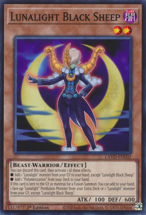 Lunalight Black Sheep, Legendary Arc-V Decks LAVD-ENL02