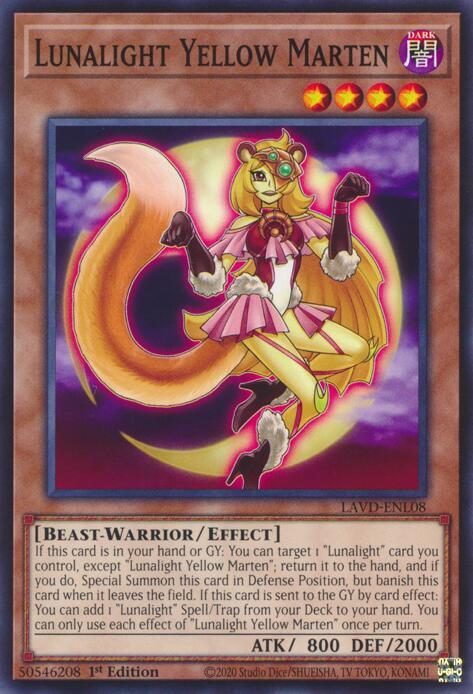 Lunalight Yellow Marten, Legendary Arc-V Decks LAVD-ENL08