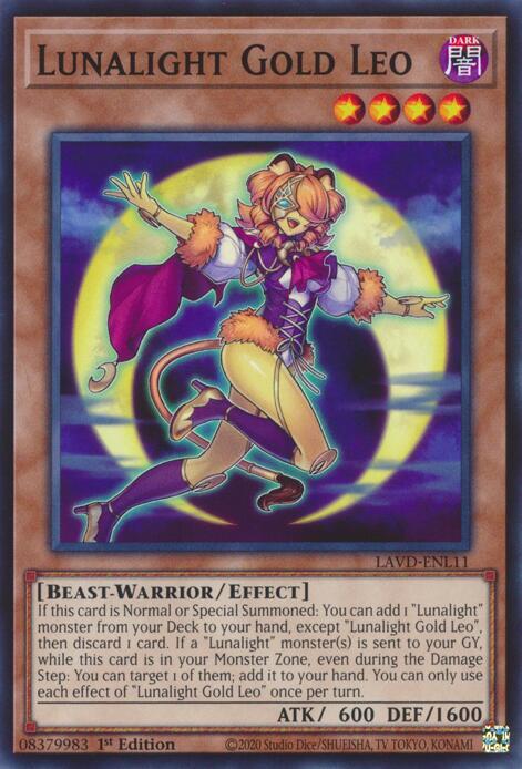 Lunalight Gold Leo, Legendary Arc-V Decks LAVD-ENL11