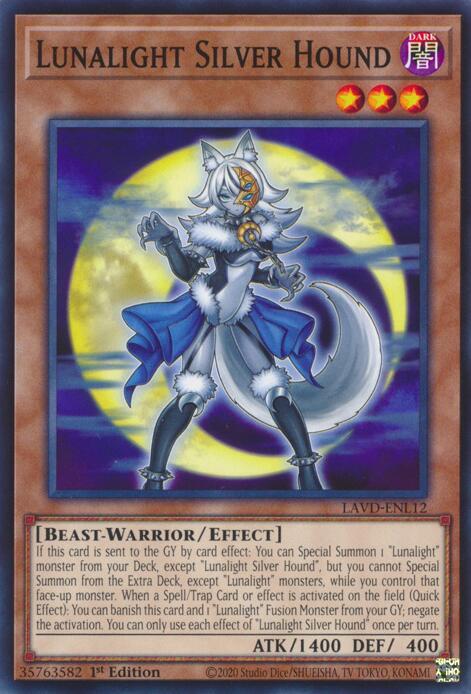 Lunalight Silver Hound, Legendary Arc-V Decks LAVD-ENL12