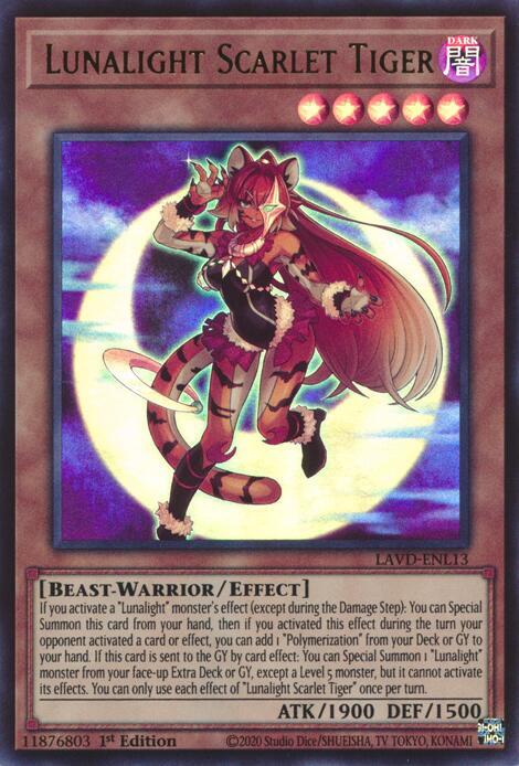 Lunalight Scarlet Tiger, Legendary Arc-V Decks LAVD-ENL13