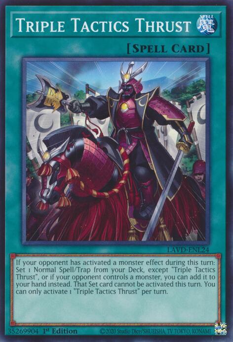 Triple Tactics Thrust, Legendary Arc-V Decks LAVD-ENL24