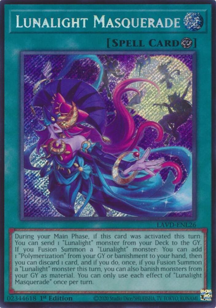 Lunalight Masquerade (Secret Rare), Legendary Arc-V Decks LAVD-ENL26