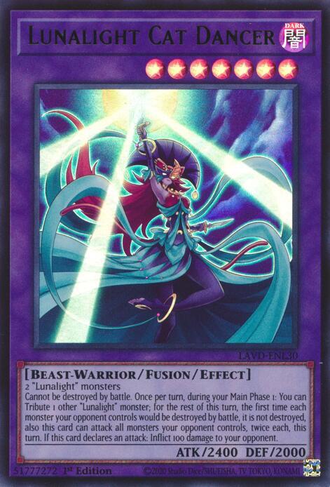 Lunalight Cat Dancer, Legendary Arc-V Decks LAVD-ENL30