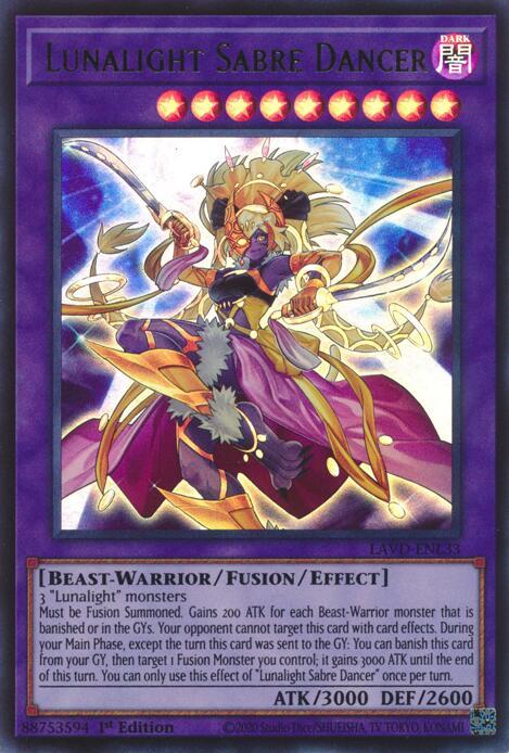 Lunalight Sabre Dancer, Legendary Arc-V Decks LAVD-ENL33