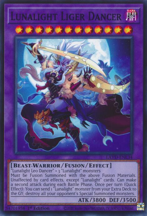 Lunalight Liger Dancer, Legendary Arc-V Decks LAVD-ENL34