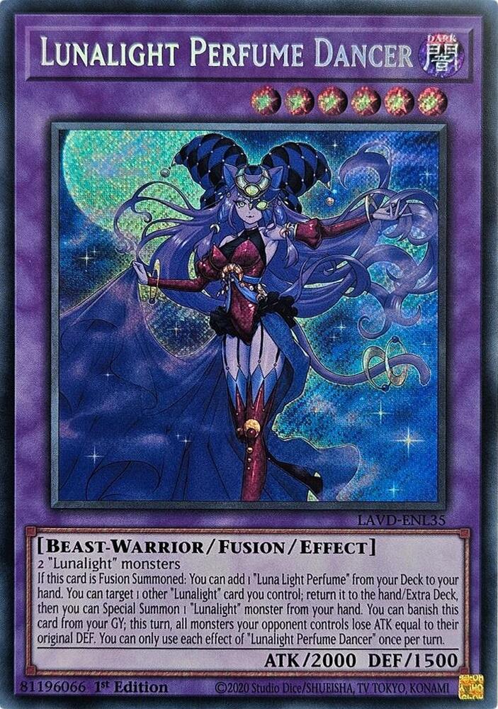 Lunalight Perfume Dancer (Secret Rare), Legendary Arc-V Decks LAVD-ENL35