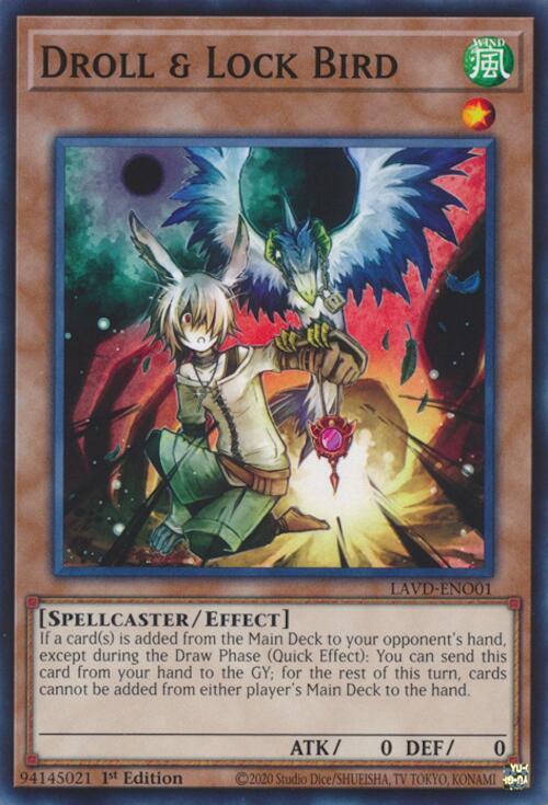 Droll & Lock Bird (LAVD-ENO01), Legendary Arc-V Decks LAVD-ENO01