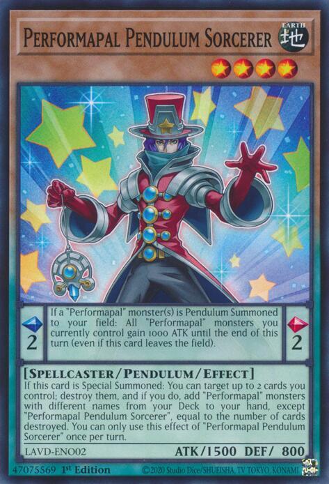 Performapal Pendulum Sorcerer, Legendary Arc-V Decks LAVD-ENO02