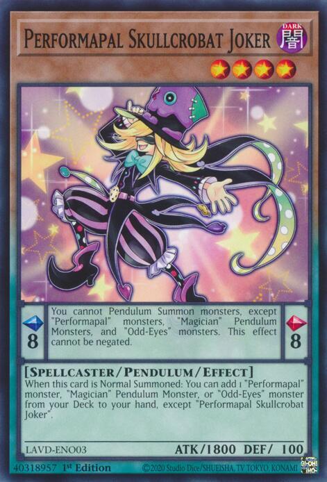 Performapal Skullcrobat Joker, Legendary Arc-V Decks LAVD-ENO03