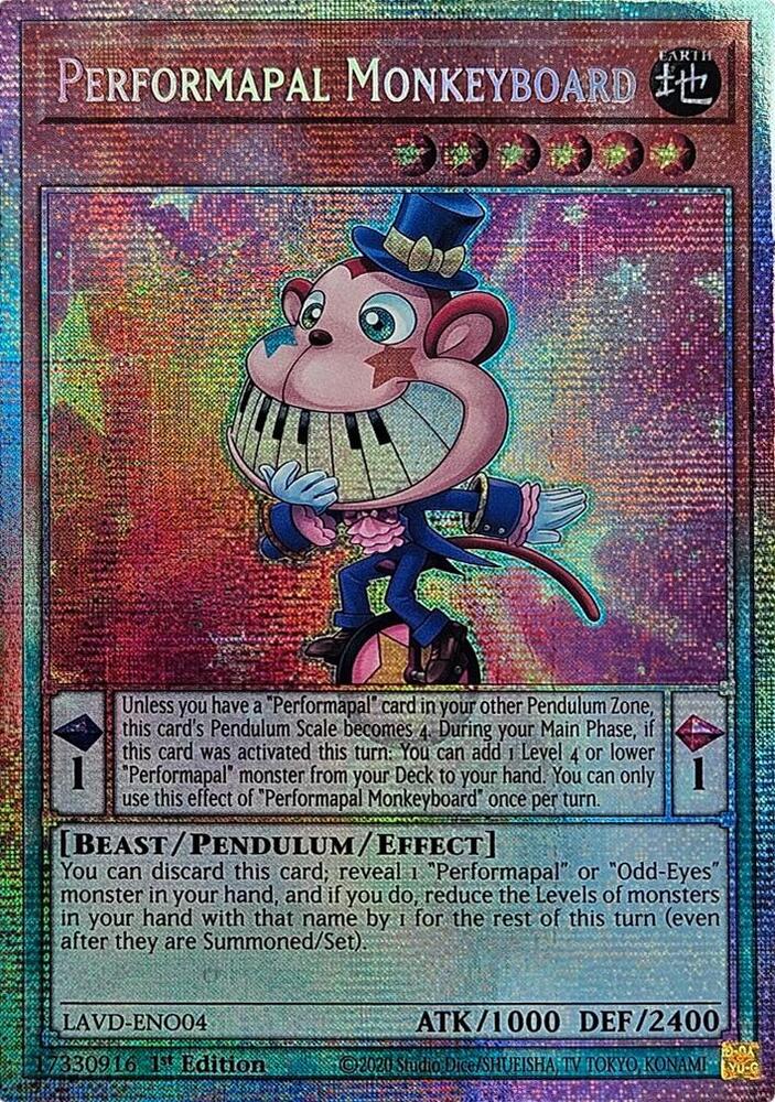 Performapal Monkeyboard (Starlight Rare), Legendary Arc-V Decks LAVD-ENO04