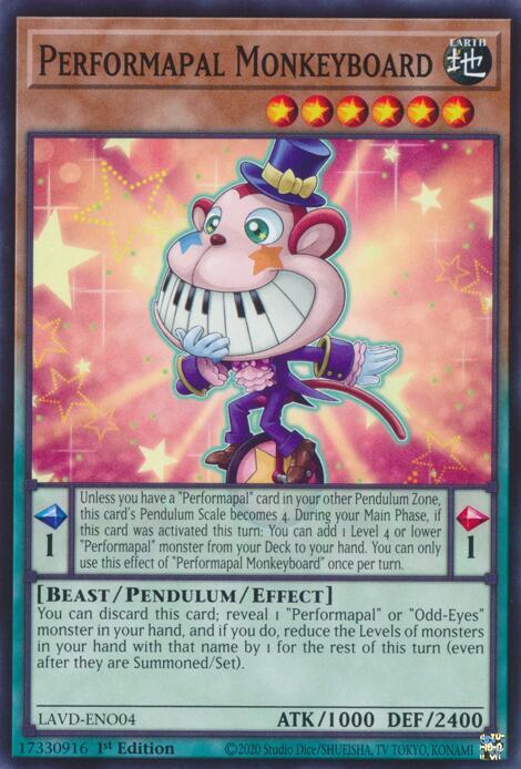 Performapal Monkeyboard, Legendary Arc-V Decks LAVD-ENO04