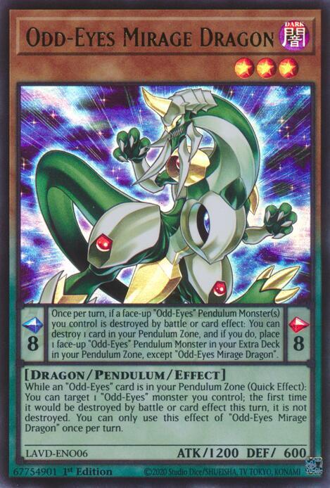 Odd-Eyes Mirage Dragon, Legendary Arc-V Decks LAVD-ENO06