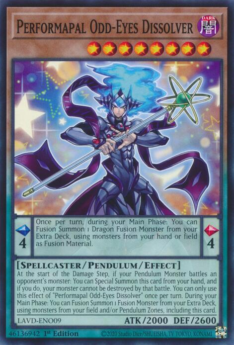 Performapal Odd-Eyes Dissolver, Legendary Arc-V Decks LAVD-ENO09