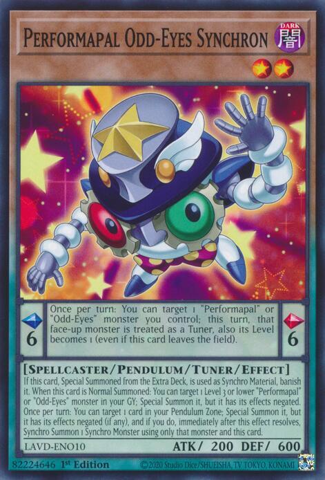 Performapal Odd-Eyes Synchron, Legendary Arc-V Decks LAVD-ENO10
