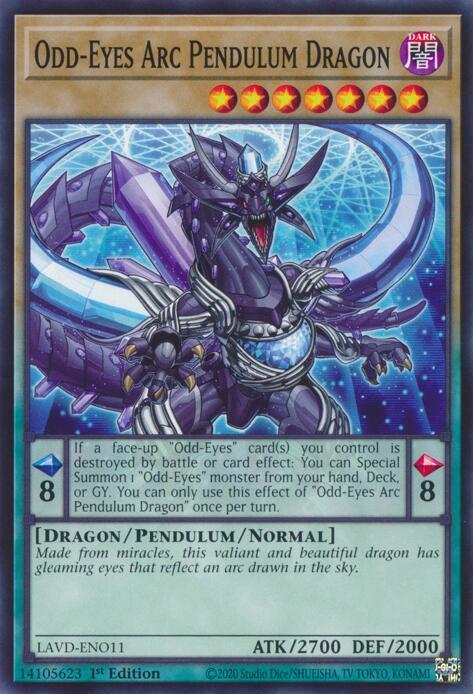 Odd-Eyes Arc Pendulum Dragon, Legendary Arc-V Decks LAVD-ENO11