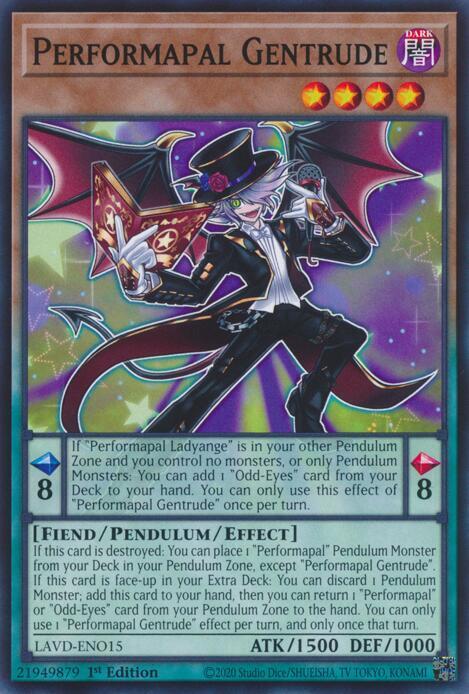 Performapal Gentrude, Legendary Arc-V Decks LAVD-ENO15