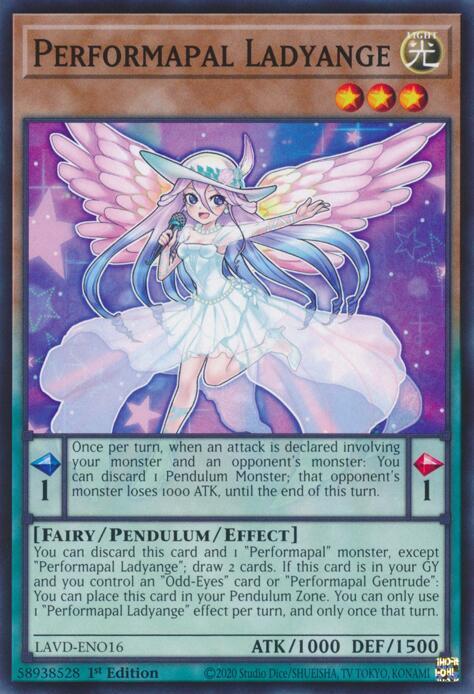 Performapal Ladyange, Legendary Arc-V Decks LAVD-ENO16