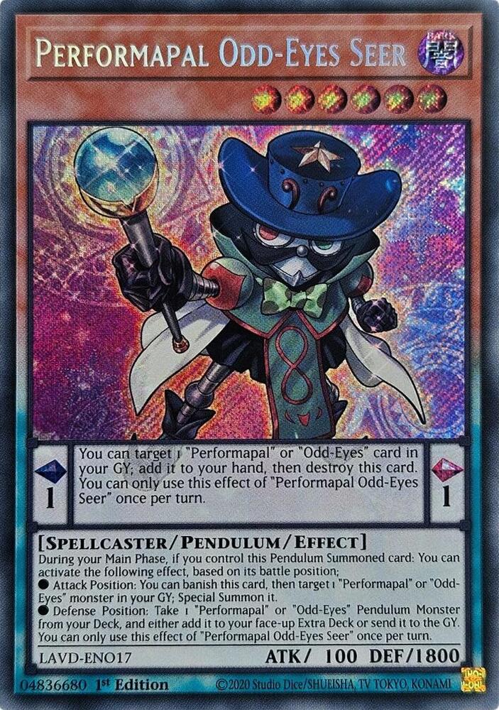 Performapal Odd-Eyes Seer (Secret Rare), Legendary Arc-V Decks LAVD-ENO17