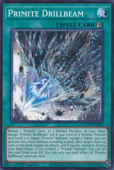 Primite Drillbeam, Legendary Arc-V Decks LAVD-ENO23