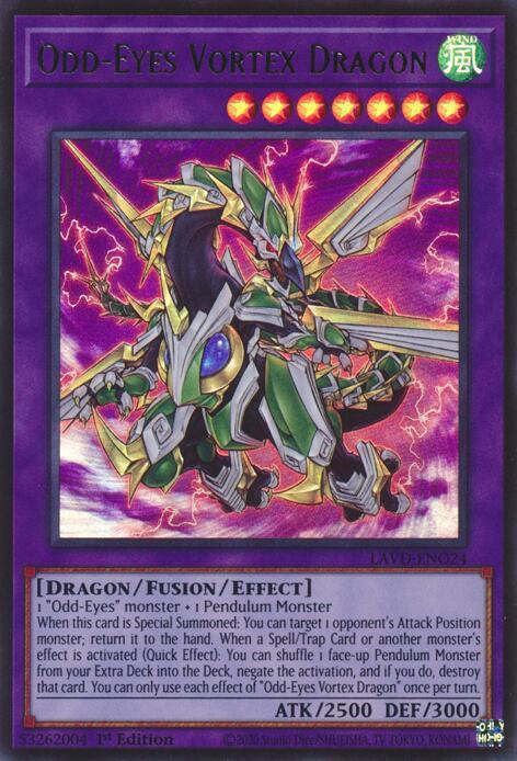 Odd-Eyes Vortex Dragon, Legendary Arc-V Decks LAVD-ENO24