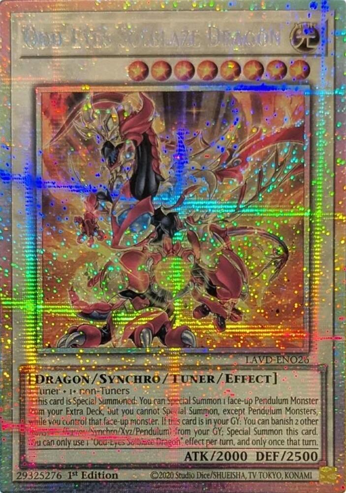 Odd-Eyes Solblaze Dragon (Starlight Rare), Legendary Arc-V Decks LAVD-ENO26