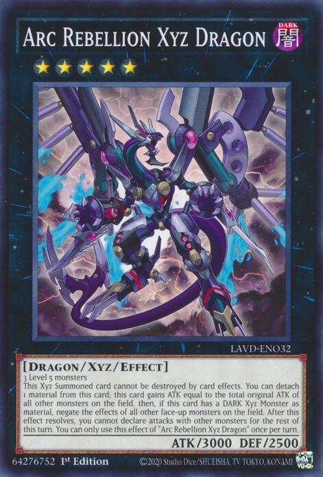 Arc Rebellion Xyz Dragon, Legendary Arc-V Decks LAVD-ENO32