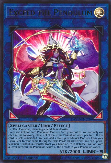 Exceed the Pendulum, Legendary Arc-V Decks LAVD-ENO36