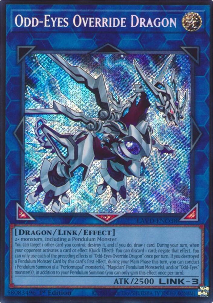 Odd-Eyes Override Dragon (Secret Rare), Legendary Arc-V Decks LAVD-ENO38